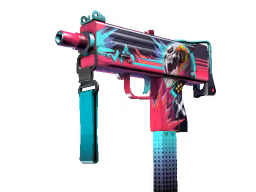 MAC-10 | Neon Rider (Well-Worn)